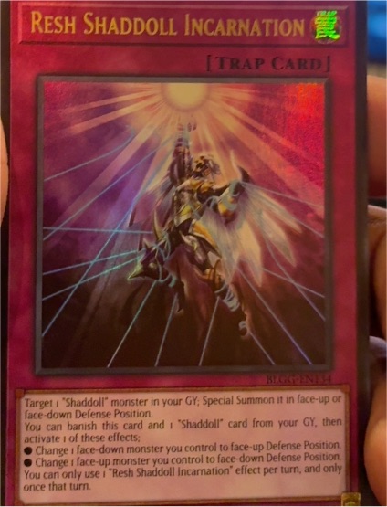 2020 Yu-Gi-Oh! BLGG-EN134 Resh Shaddoll Incarnation — front