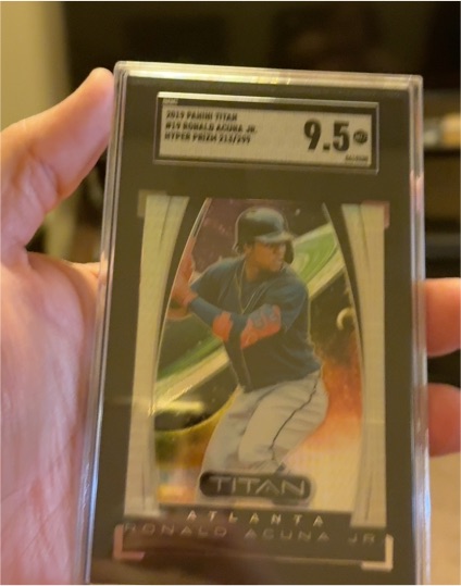 2019 Panini Chronicles Titan #19 Ronald Acuna Jr. — front