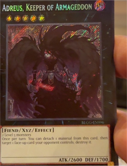 2020 Yu-Gi-Oh! BLGG-EN096 Adreus, Keeper of Armageddon — front