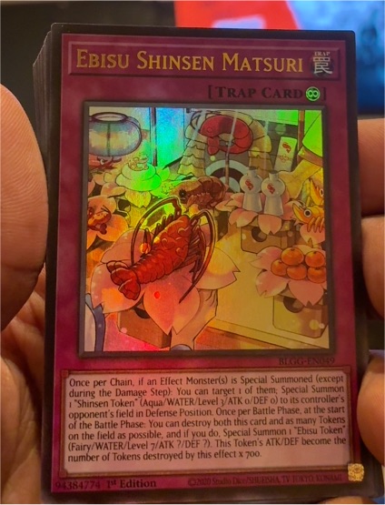2020 Yu-Gi-Oh! Battles of Legend: Glorious Gallery #BLGG-EN049 Ebisu Shinsen Matsuri — front