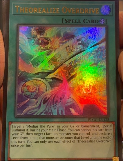 2023 Yu-Gi-Oh! Battles of Legend: Glorious Gallery #BLGG-EN128 Theorealize Overdrive — front