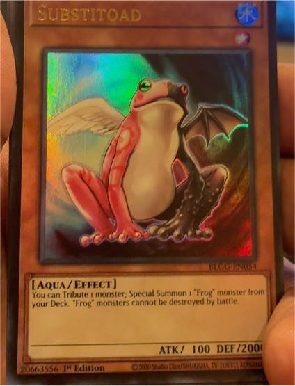 2020 Yu-Gi-Oh! BLGG-EN054 Substitoad — front