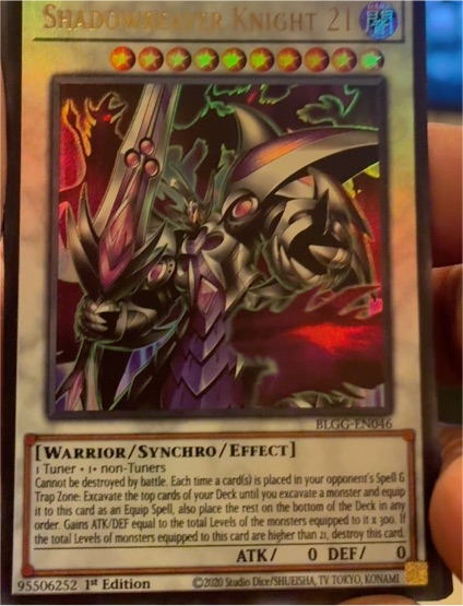 2020 Yu-Gi-Oh! BLGG-EN046 Shadowreaver Knight 21 — front