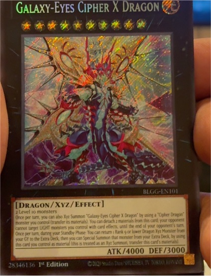 2020 Yu-Gi-Oh! BLGG-EN101 Galaxy-Eyes Cipher X Dragon — front