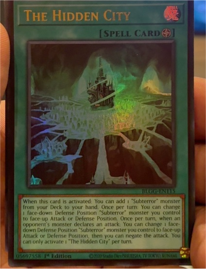2020 Yu-Gi-Oh! Battles of Legend: Glorious Gallery #BLGG-EN115 The Hidden City — front