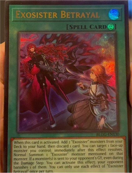 2023 Yu-Gi-Oh! BLGG-EN130 Exosister Betrayal — front