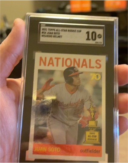 2021 Topps All-Star Rookie Cup #54 Juan Soto Wearing Helmet — front