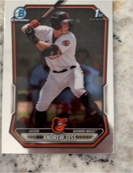 2026 Bowman Chrome #BCP-90 Andrew Tess — front
