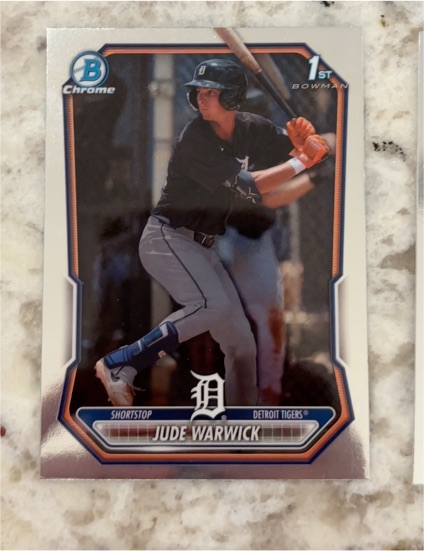 2026 Bowman Chrome 1st Bowman #BCP-58 Jude Warwick — front