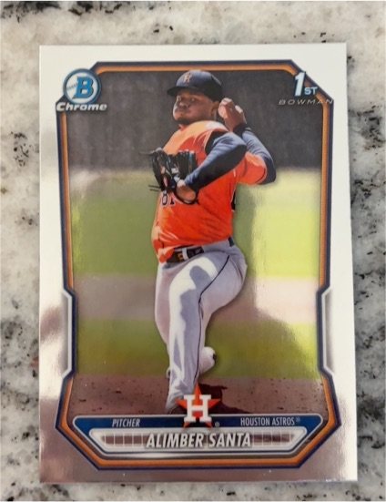 2026 Bowman Chrome #BCP-30 Alimber Santa — front