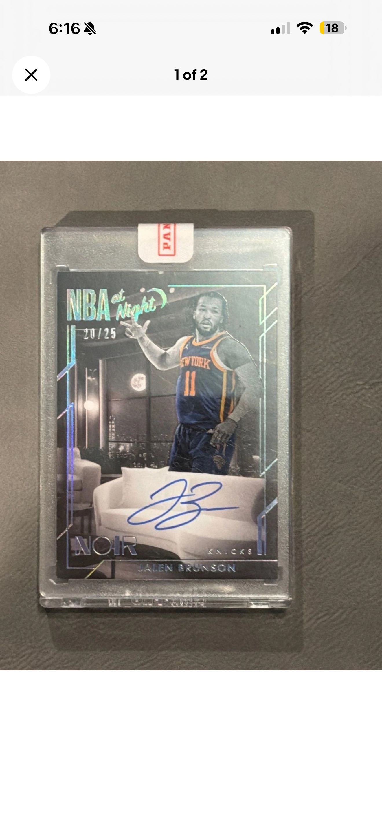 2023-24 Panini Noir #207 Jalen Brunson — front