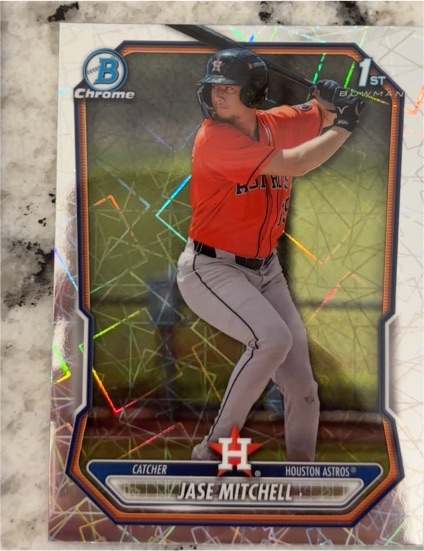 2026 Bowman Chrome #BCP-12 Jase Mitchell — front