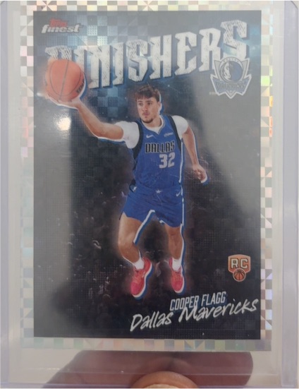 2025-26 Topps Finest #FI-8 Cooper Flagg Finishers X-Fractor — front