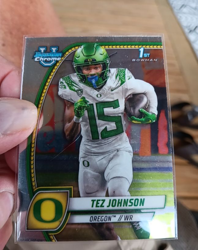 2024 Bowman University Chrome #171 Tez Johnson — front