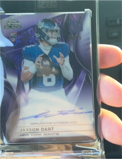 2025 Topps Chrome Black #RAU-JD Jaxson Dart — front