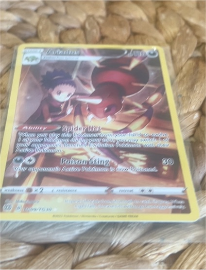 2022 Pokémon TCG Sword & Shield Brilliant Stars #TG09 Ariados — front