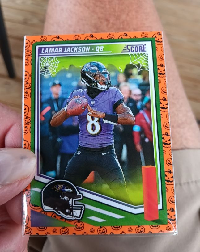 2025 Score A Treat Halloween #75 Lamar Jackson — front