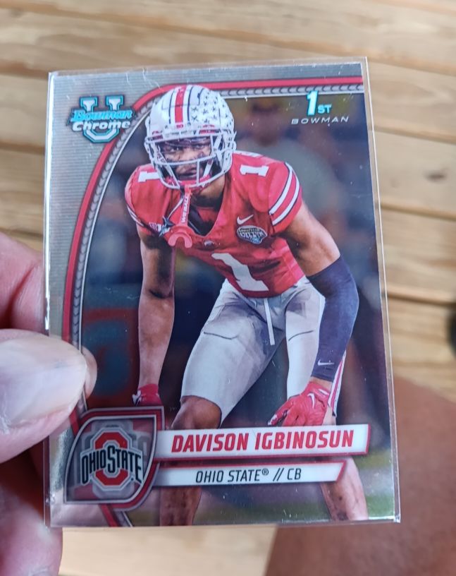 2024 Bowman Chrome U #54 Davison Igbinosun — front