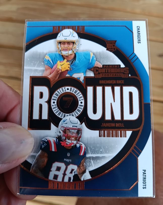 2024 Panini Contenders Round Numbers #22 Brenden Rice / Jaheim Bell — front
