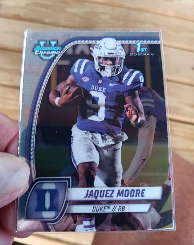 2024 Bowman University Chrome #92 Jaquez Moore — front
