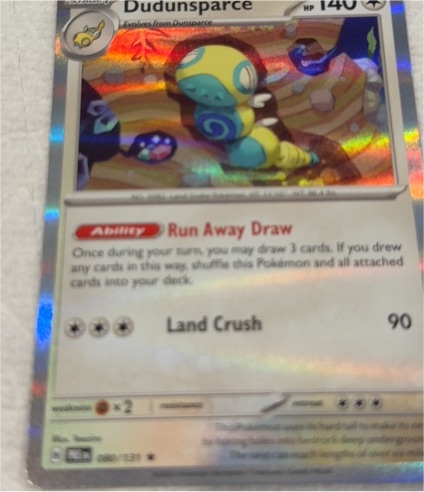 2023 Pokémon SV05 080 Dudunsparce — front