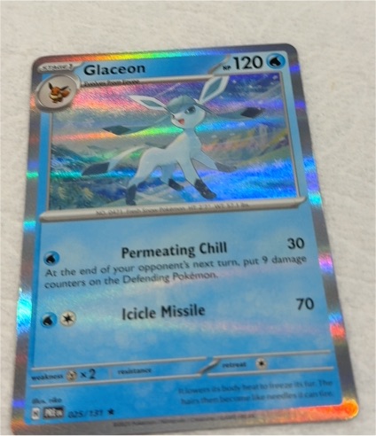 2025 Pokémon SV: Prismatic Evolutions #025 Glaceon — front