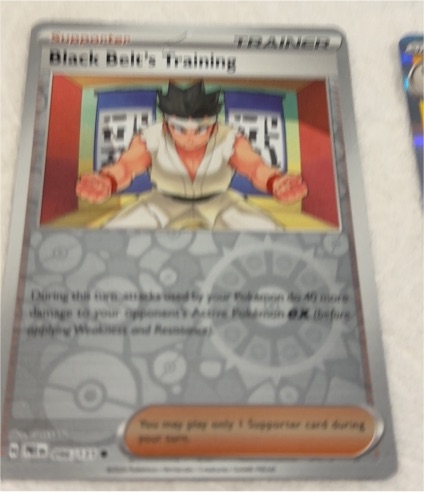 2016 Pokémon Prismatic Evolutions #96 Black Belt's Training — front