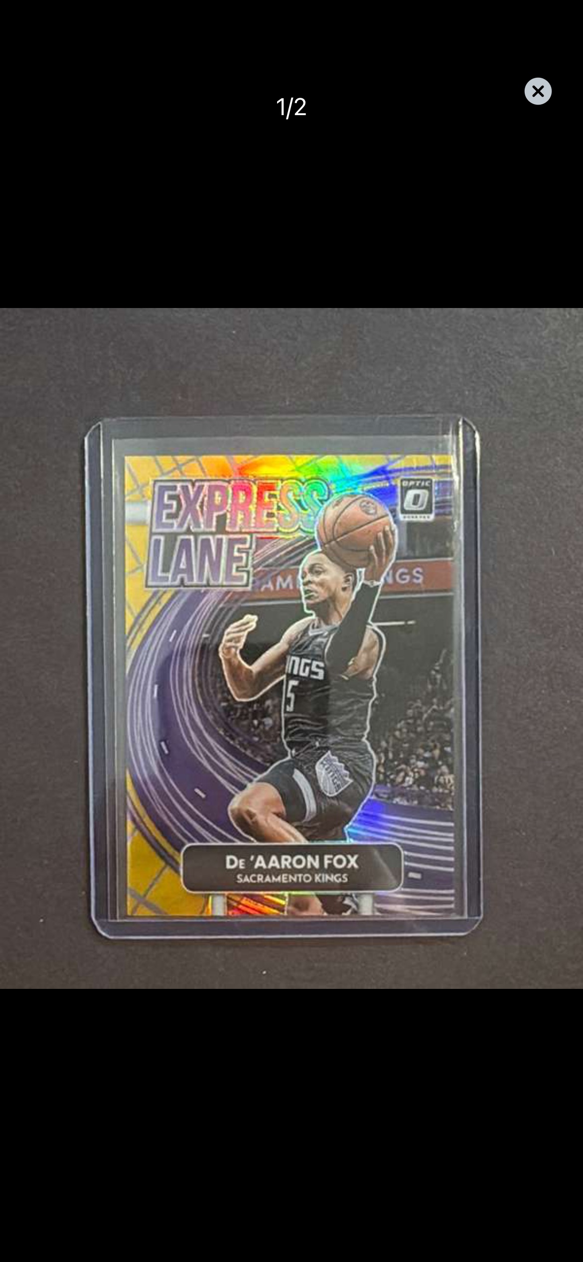 2022-23 Panini Donruss Optic #14 De'Aaron Fox Express Lane — front