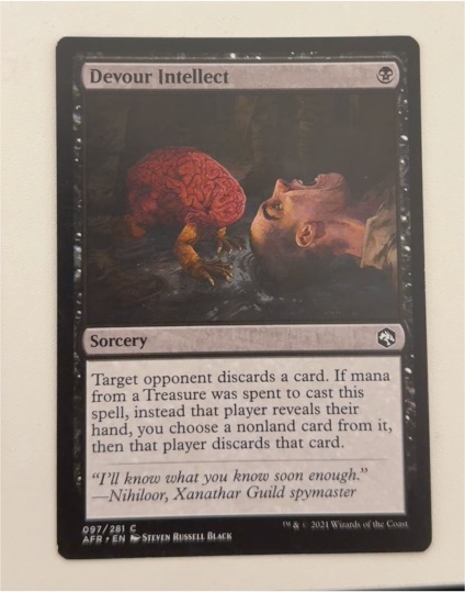 2021 Magic: The Gathering #97 Devour Intellect — front