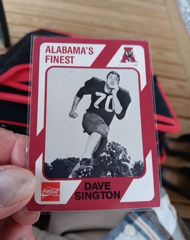 1989 Collegiate Collection Alabama Crimson Tide #579 Dave Sington — front