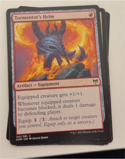 2021 Kaldheim #155 Tormentor's Helm — front