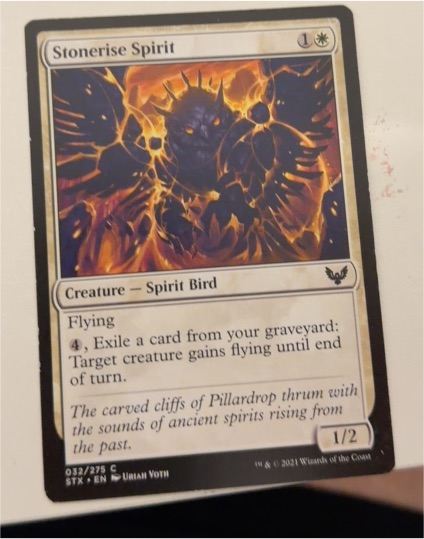 2021 Magic: The Gathering Strixhaven: School of Mages #32 Stonerise Spirit — front