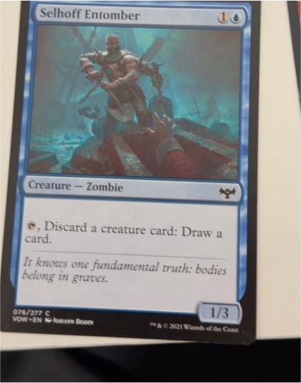 2021 Magic: The Gathering Innistrad: Crimson Vow #76 Selhoff Entomber — front