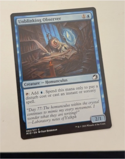 2021 Innistrad: Midnight Hunt #82 Unblinking Observer — front