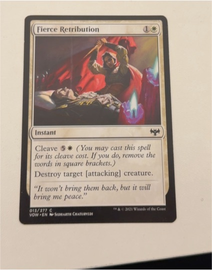 2021 Innistrad: Crimson Vow #13 Fierce Retribution — front