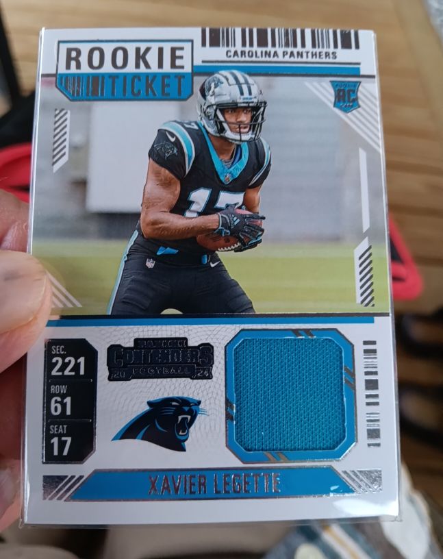 2024 Panini Contenders Rookie Ticket #RTS-XLE Xavier Legette — front
