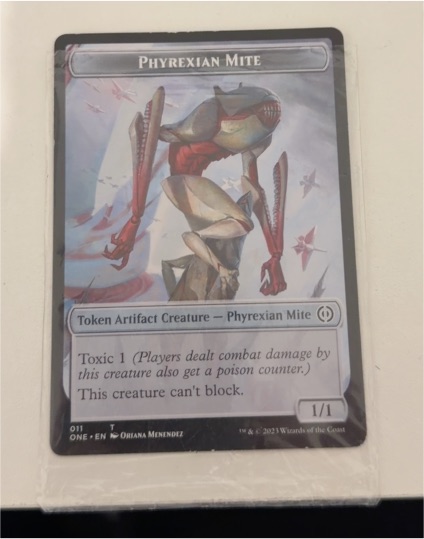 2023 Magic: The Gathering ONE #011 Phyrexian Mite Token — front