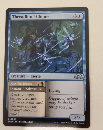 2023 Wilds of Eldraine #239 Threadbind Clique — front