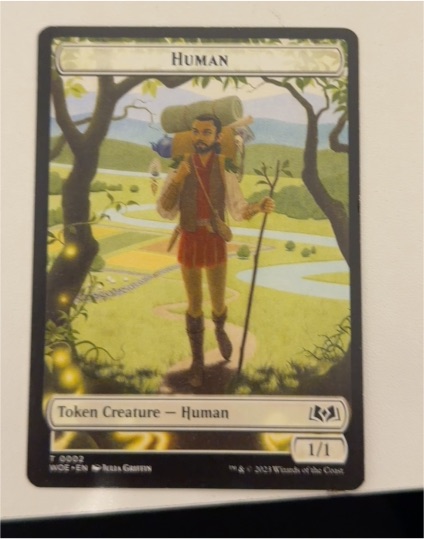 2021 Magic: The Gathering Wilds of Eldraine #0002 Human Token — front