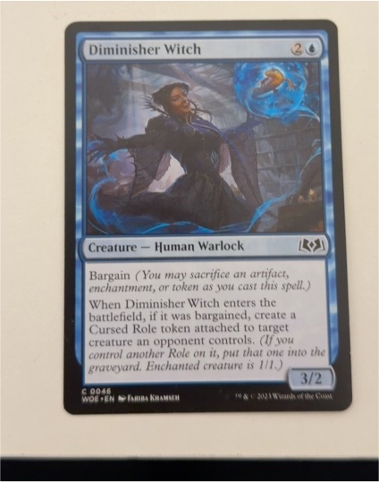 2023 Magic: The Gathering Wilds of Eldraine #46 Diminisher Witch — front