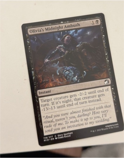 2021 Innistrad: Midnight Hunt #118 Olivia's Midnight Ambush — front