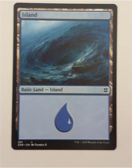2021 Magic: The Gathering Zendikar Rising #381 Island — front