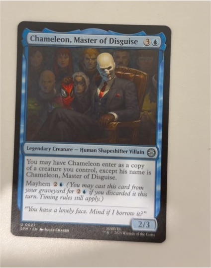 2025 Magic: The Gathering #27 Chameleon, Master of Disguise — front