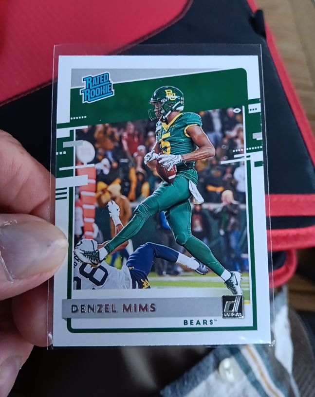 2020 Panini Chronicles Draft Picks Donruss Rated Rookie #11 Denzel Mims — front