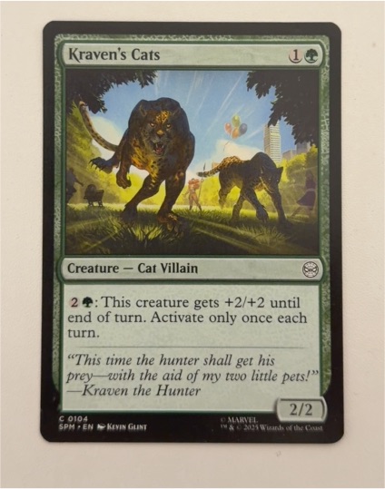 2025 Magic: The Gathering #104 Kraven's Cats — front