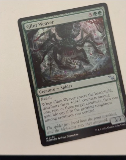2024 Magic: The Gathering #162 Glint Weaver — front