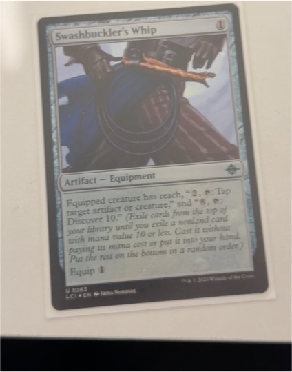 2023 Magic: The Gathering #263 Swashbuckler's Whip — front