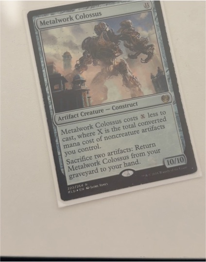 2016 Magic: The Gathering #222 Metalwork Colossus — front
