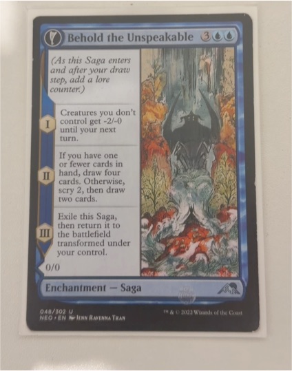 2023 Magic: The Gathering NEO #48 Behold the Unspeakable — front