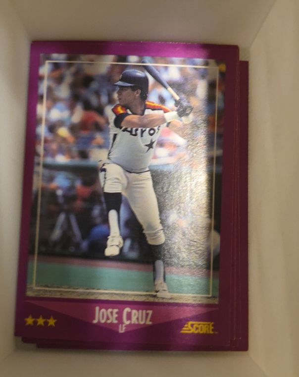 1988 Score #28 Jose Cruz — front